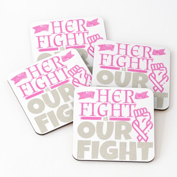 Item preview, Her Fight Is Our Fight T-Shirt – Breast Cancer Awareness Support Tee for Women & Men designed and sold by zigner.