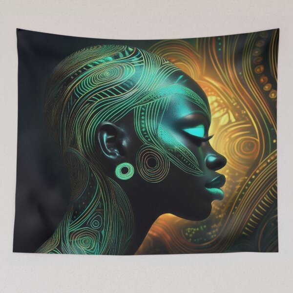 Item preview, Neon Modern African Abstract Art designed and sold by Outlet Raloel.