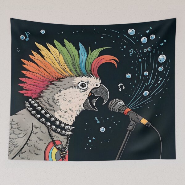 Item preview, Punk Rock Parrot designed and sold by Fadi Alyaldani.