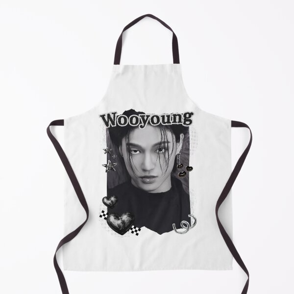 Item preview, Ateez Wooyoung Kpop Boy Group Black and White Collage Design designed and sold by AJUNICE STUDIO.