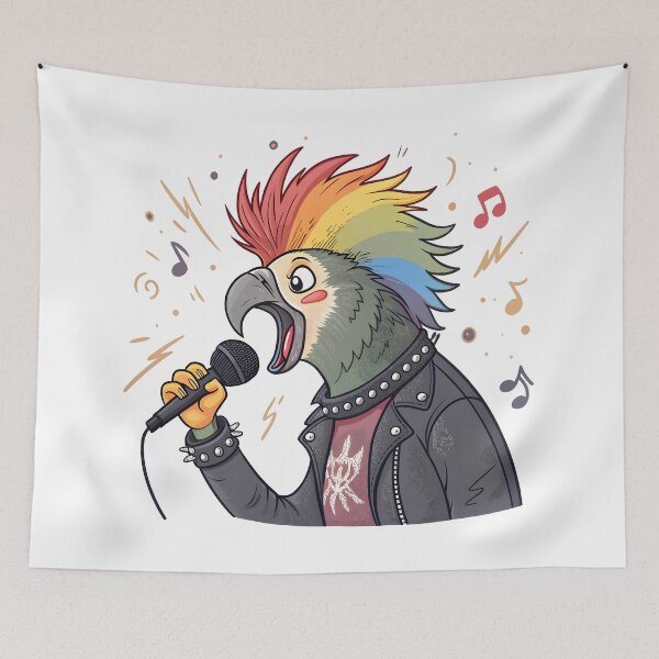 Item preview, Mohawk Parrot Singing designed and sold by Fadi Alyaldani.