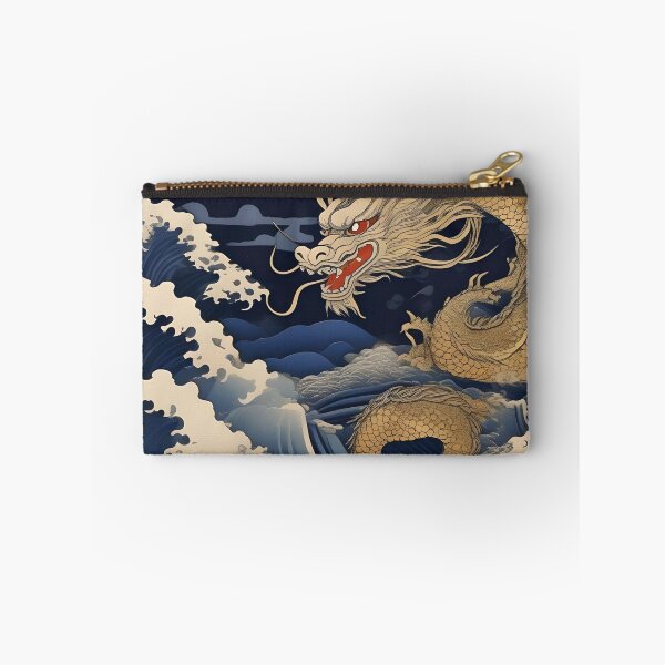 Item preview, Moonlit Gold Dragon – Traditional Ukiyo-e Fantasy Art designed and sold by Vandy Fullam.