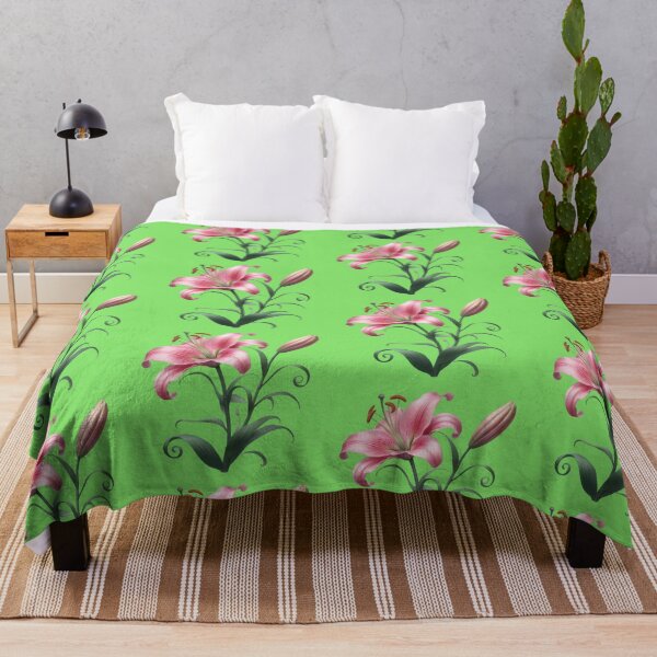 Item preview, Elegant Pink Stargazer Lily with a Bud designed and sold by IraBum.