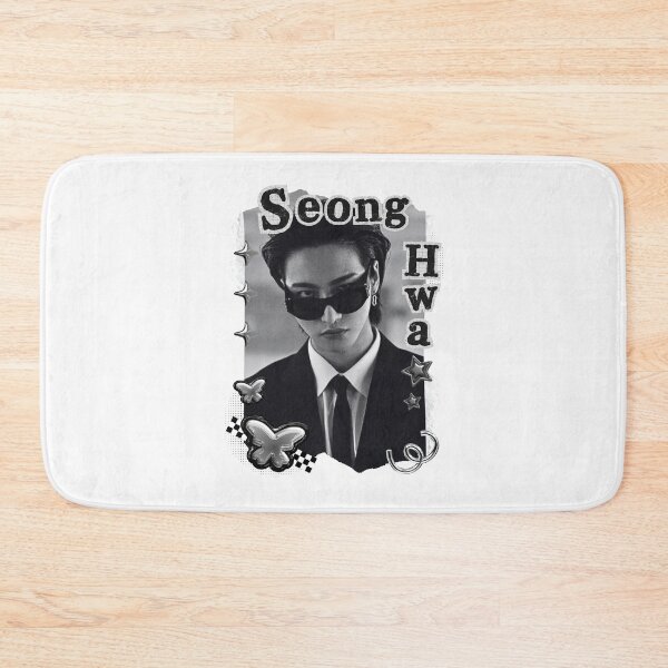 Item preview, Ateez Seong Hwa Kpop Boy Group Black and White Collage Design designed and sold by AJUNICE STUDIO.
