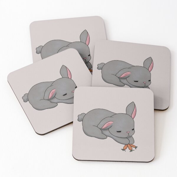 Item preview, Lazy bunny keeps food to himself  designed and sold by Kiblossom.