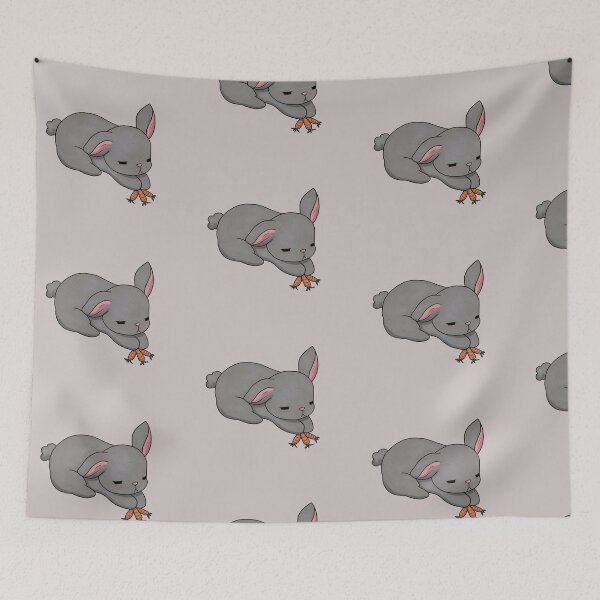 Item preview, Lazy bunny keeps food to himself  designed and sold by Kiblossom.