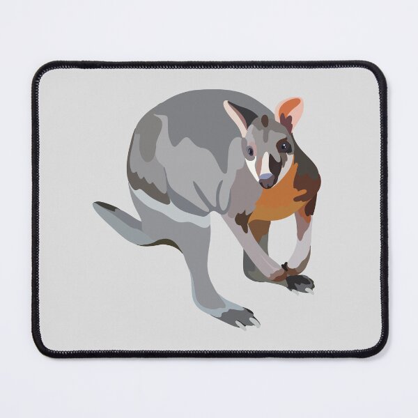 Item preview, D is for Dusky Pademelon, Dusky Pademelon | New Guinea Marsupial Art for Zoo and Animal Lovers designed and sold by PrettylittlepastelUk.