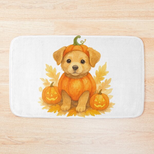 Item preview, Pumpkin Puppy – Cute Halloween Dog Watercolor designed and sold by KateVil.