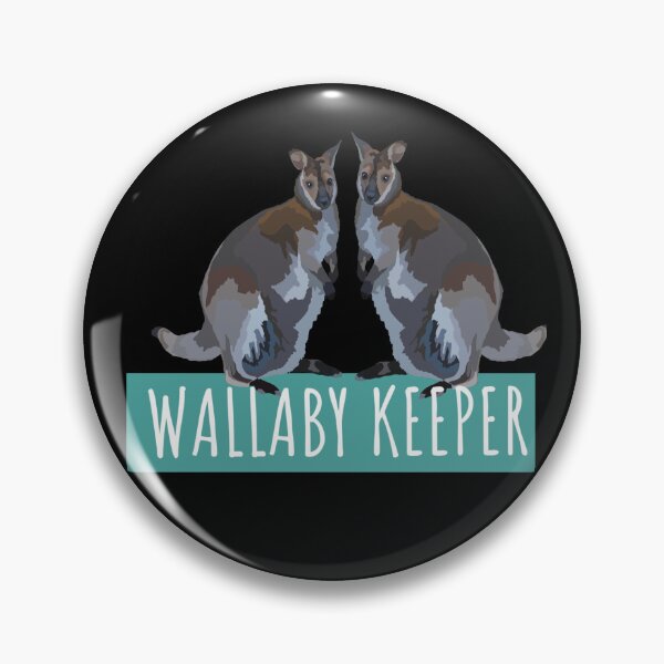 Item preview, Wallaby Keeper, Cute Wallaby Illustration – Australian Wildlife Art designed and sold by PrettylittlepastelUk.
