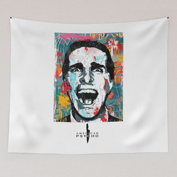 Item preview, American Psycho – Pop Art Splatter Portrait Poster designed and sold by Enea Kelo.