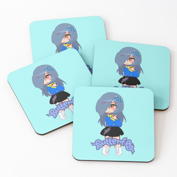 Item preview, Happy Blue Girl Gacha Club - Happy Girl Sweet Butterfly Princess - Gacha Chibi Girl Happy Anime designed and sold by gachanime.