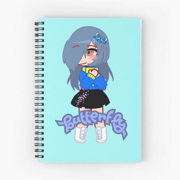 Item preview, Happy Blue Girl Gacha Club - Happy Girl Sweet Butterfly Princess - Gacha Chibi Girl Happy Anime designed and sold by gachanime.