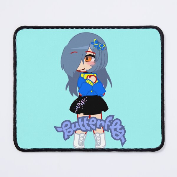 Item preview, Happy Blue Girl Gacha Club - Happy Girl Sweet Butterfly Princess - Gacha Chibi Girl Happy Anime designed and sold by gachanime.