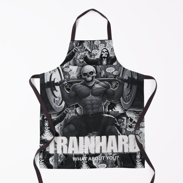 Item preview, 1. TrainHard Co.® – Skull Weightlifter in Flames Gym Motivation designed and sold by TrainHardCo.