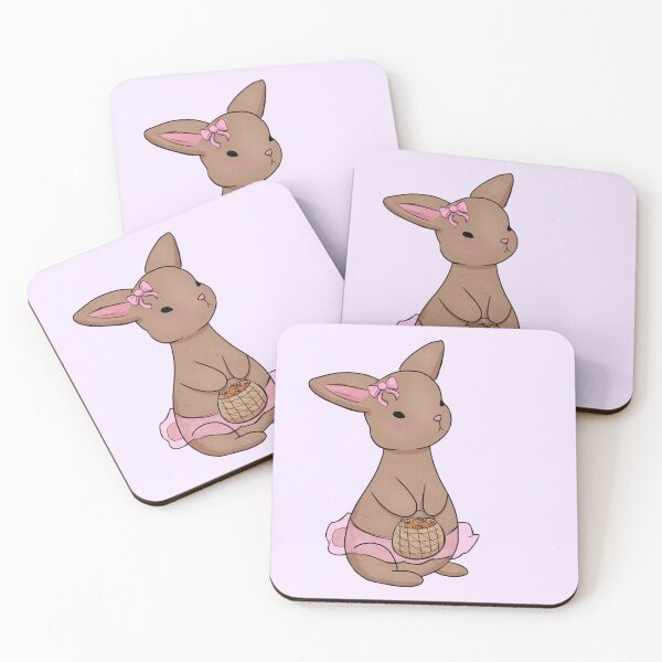 Item preview, Peaceful bunny with a basket of carrots designed and sold by Kiblossom.