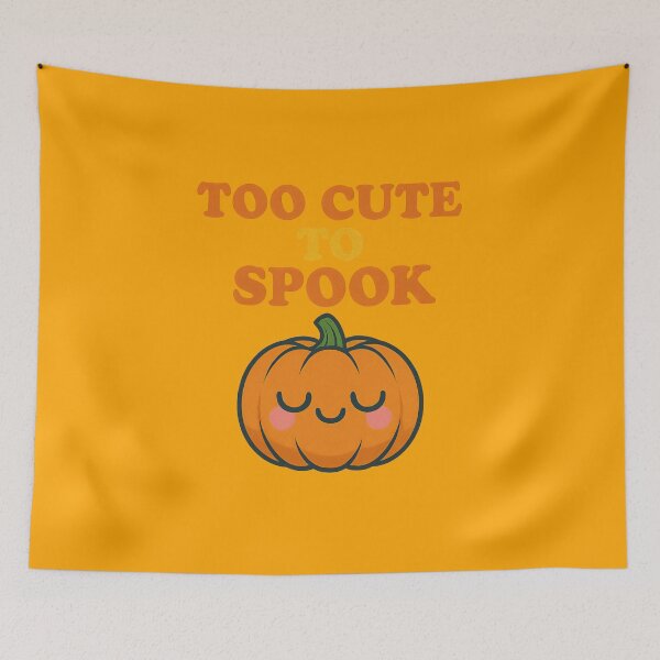 Item preview, Too Cute To Spook Pumpkin designed and sold by ArtComixHaven.