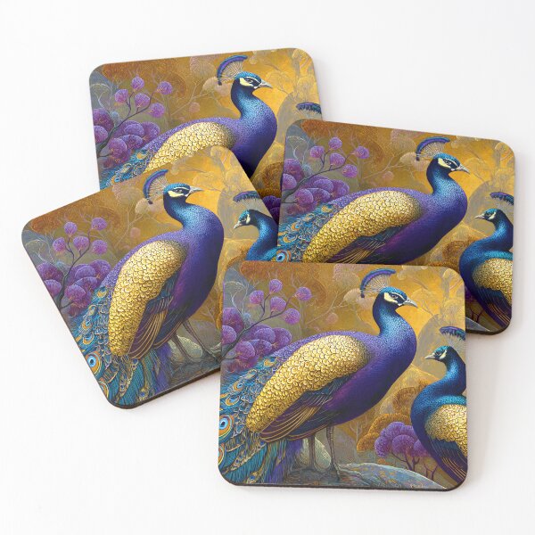 Item preview, Majestic Peacocks Amidst Vivid Nature's Beauty designed and sold by Artessie.