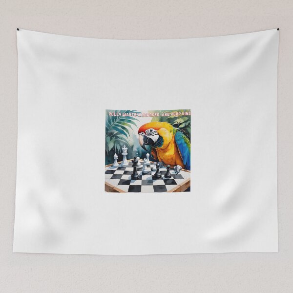 Item preview, Polly the Parrot playing chess designed and sold by HanBry07.