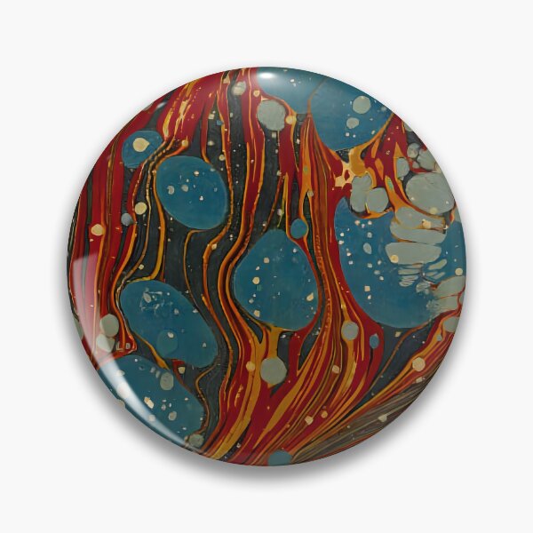 Item preview, Vintage Marbled Decorative Paper: Traditional Bookbinding Endpaper Design designed and sold by PinUpPizzazz.