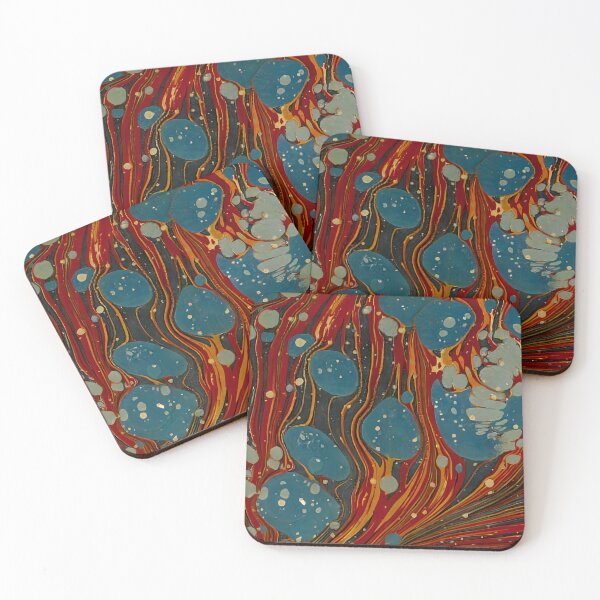 Item preview, Vintage Marbled Decorative Paper: Traditional Bookbinding Endpaper Design designed and sold by PinUpPizzazz.