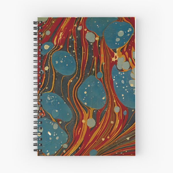 Item preview, Vintage Marbled Decorative Paper: Traditional Bookbinding Endpaper Design designed and sold by PinUpPizzazz.