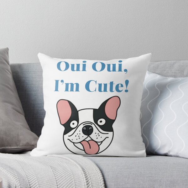 Item preview, Oui Oui I’m Cute – Funny French Bulldog Dog Lover Design designed and sold by MadSnail-Design.