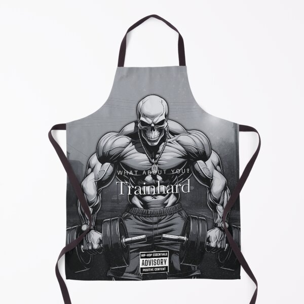 Item preview, TrainHard Co.® – Gothic Skull Barbell Hardcore Gym Motivation designed and sold by TrainHardCo.