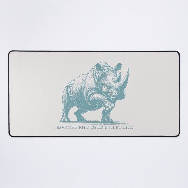 Item preview,  Rhino :Save the Rhino, Live and let Live designed and sold by AfricaSkyBlue.