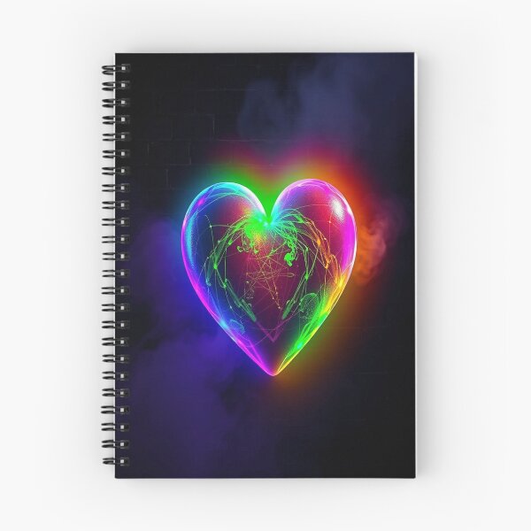 Item preview, Neon Painted Heart designed and sold by Toxi Nostalgia .