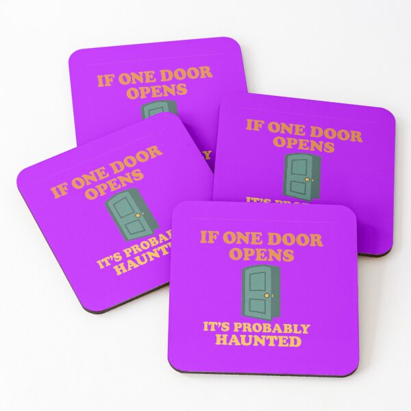 Item preview, If One Door Opens Haunted Quote designed and sold by ArtComixHaven.