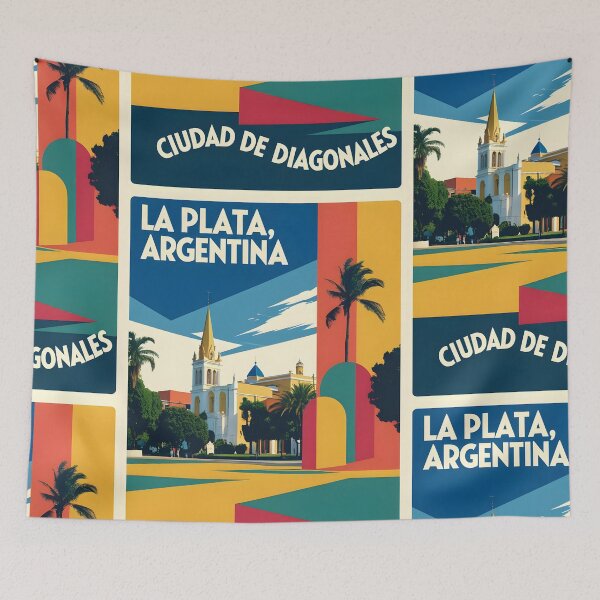 Item preview, La Plata Argentina Vintage Travel Tourism designed and sold by TravelersGems.