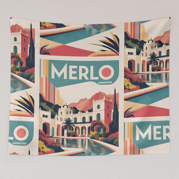 Item preview, Merlo Argentina Vintage Travel Tourism designed and sold by TravelersGems.