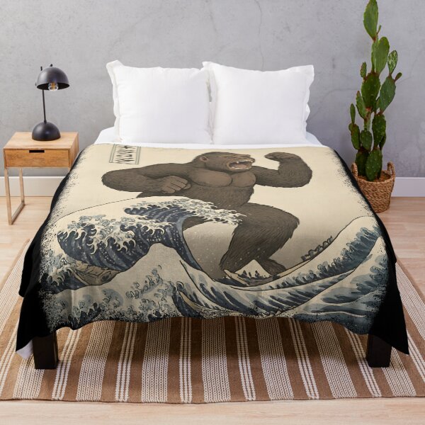 Item preview, The King Roars At The Great Wave designed and sold by Alema Art.