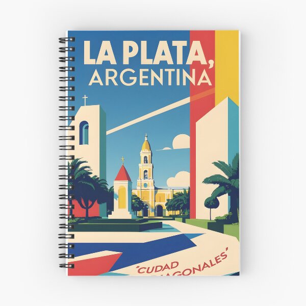 Item preview, La Plata Ciudad de Diagonales Argentina Vintage Travel Tourism designed and sold by TravelersGems.