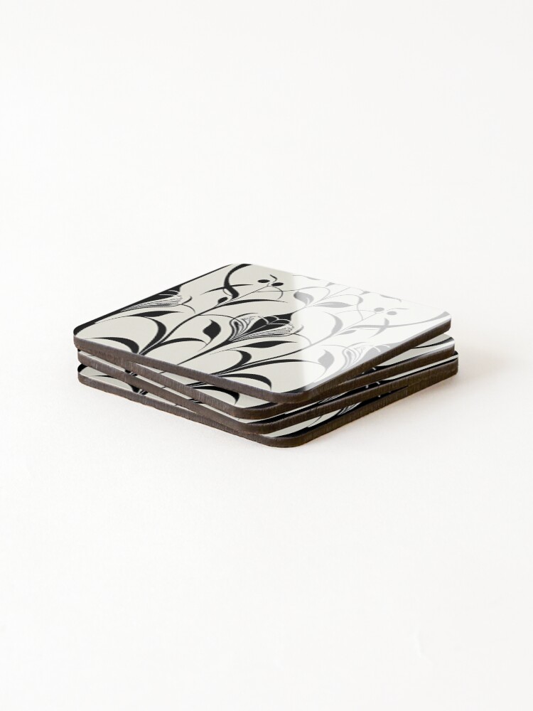 Thumbnail 4 of 5, Coasters (Set of 4), Minimalist Pattern designed and sold by PatronesKawai.