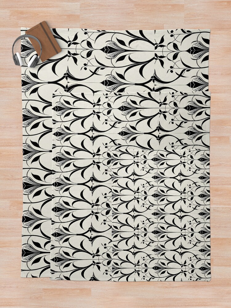 Thumbnail 5 of 6, Throw Blanket, Minimalist Pattern designed and sold by PatronesKawai.