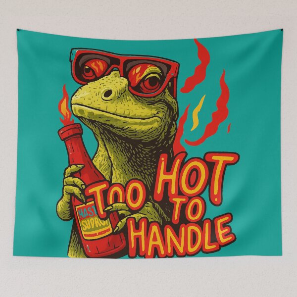 Item preview, funny lizard Spicy Iguana designed and sold by Uglyandcute.