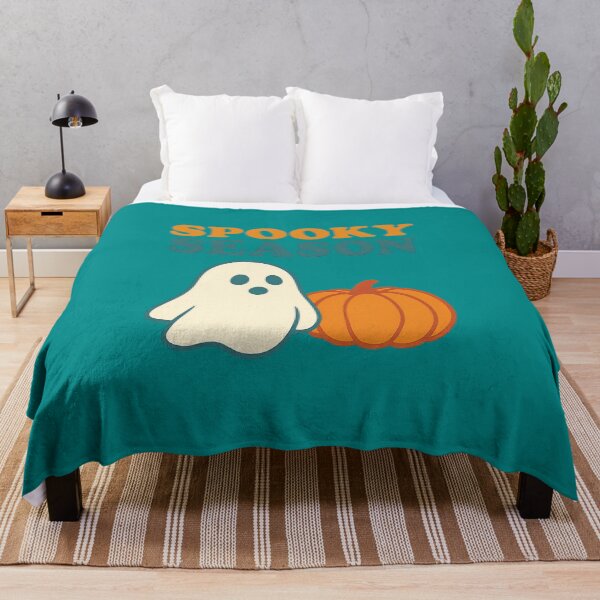 Item preview, Spooky Season Pumpkin Ghost Illustration designed and sold by ArtComixHaven.
