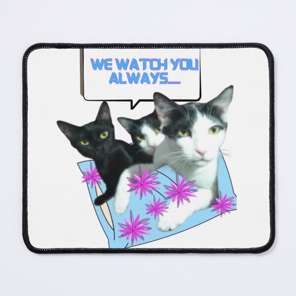 Item preview, "We Watch You Always" – Funny Cat Sticker / Design designed and sold by BulletKitty82.