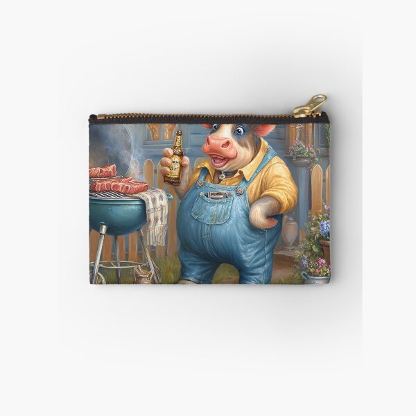 Item preview, Charming Cow Grilling Steaks in the Backyard designed and sold by Artessie.