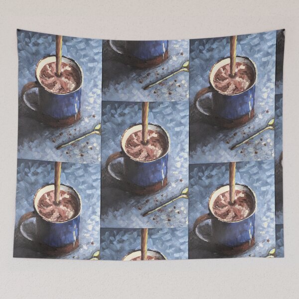 Item preview, Hot Chocolate Coffe Morning Mood: Rustic Morning Comfort designed and sold by kkjustpaint.