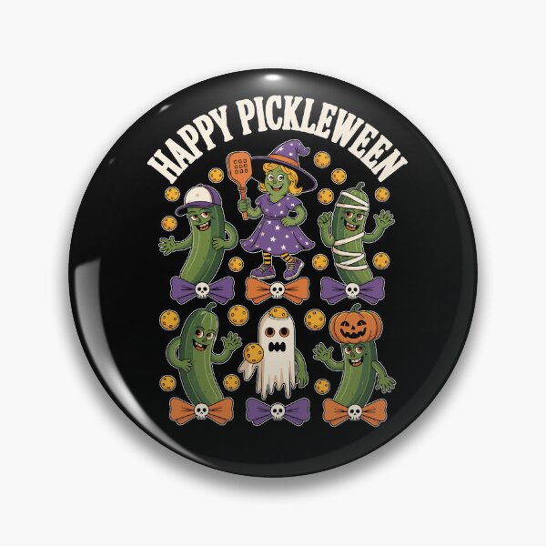 Item preview, Divertido y feliz Pickleween de Halloween Pickleball designed and sold by Betsytiptoe.