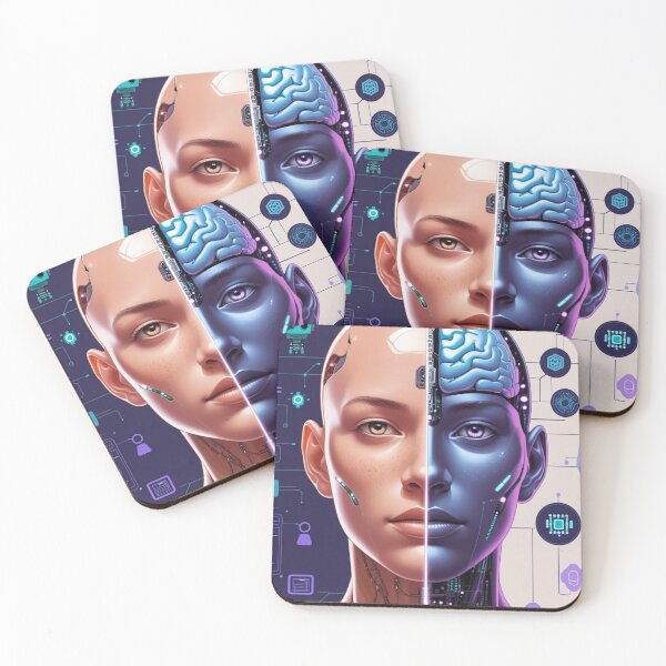 Item preview, Human Meets AI – Symbiosis of Mind and Machine designed and sold by smitke.