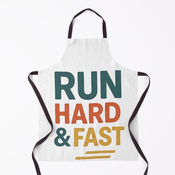 Item preview, Run Hard & Fast – Motivational Running Design designed and sold by CreativeGorillas.
