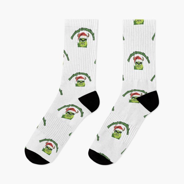 Item preview, Resting Gremlin Face – Funny Christmas Green Monster Design designed and sold by The Sticker Cove.