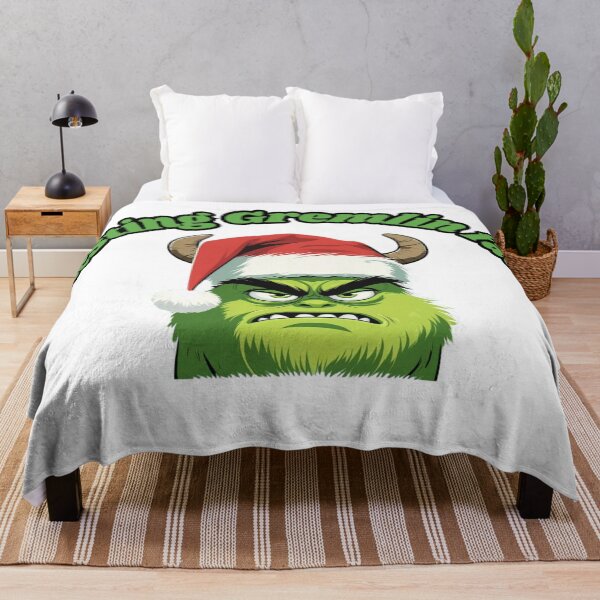 Item preview, Resting Gremlin Face – Funny Christmas Green Monster Design designed and sold by The Sticker Cove.