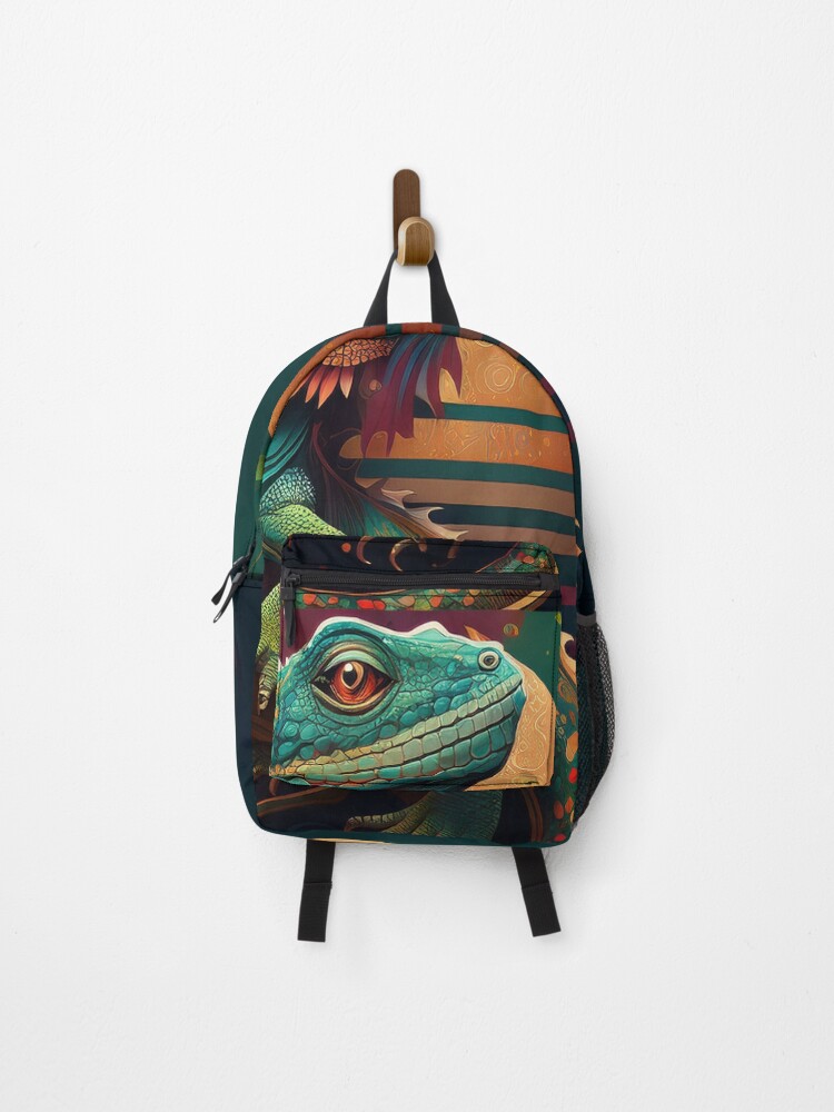 Thumbnail 1 of 3, Backpack, lizard designed and sold by Raloel.