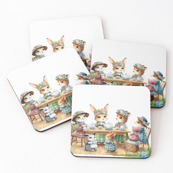 Item preview, Woodland Tea Party designed and sold by rmoneeshop.