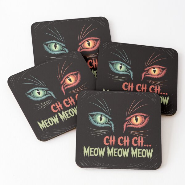 Item preview, Ch Ch Ch Meow Meow Meow – Creepy Cat Eyes Horror Design designed and sold by Slavicsoul.