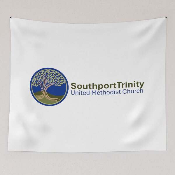 Item preview, TUMC horizontal logo LIGHT colors RS designed and sold by SouthportTrinityUMC.